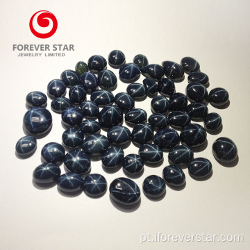 Grande estoque azul estrela natural safira pedras preciosas